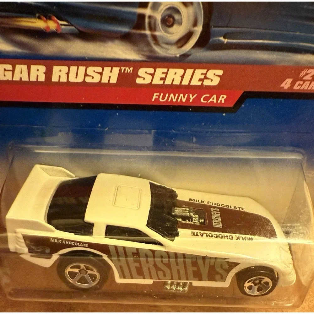 Hot wheels Funny Car #742 Sugar Rush Series White/Brown Body Opens‎ New
